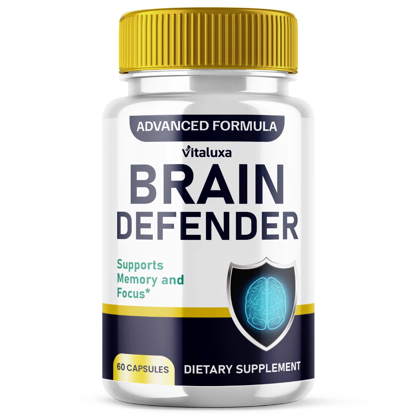 Brain Defender Memory Support Capsules, Advanced Cognitive Formula (60 Capsules)