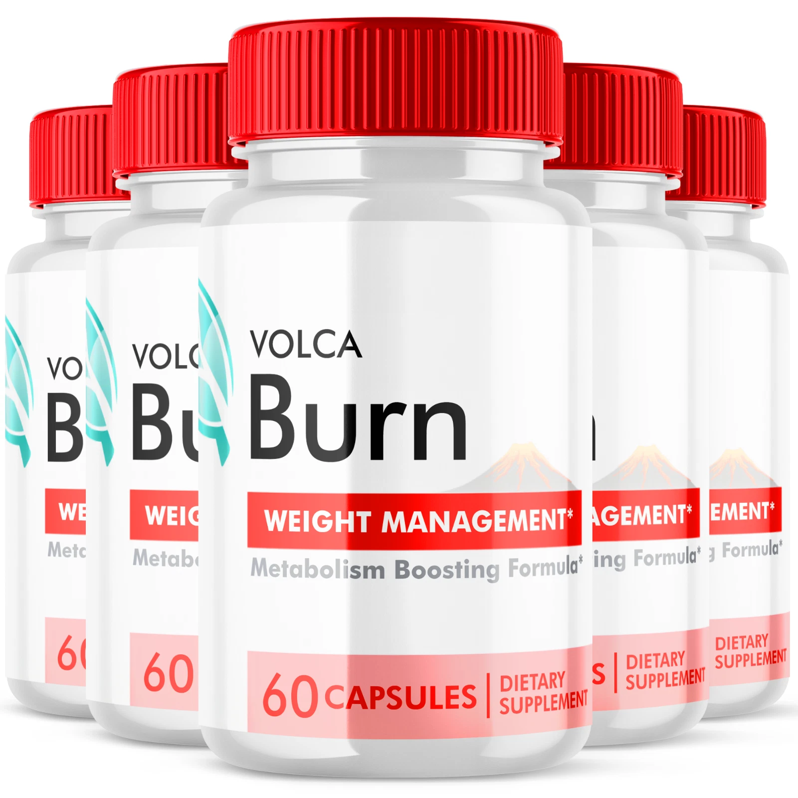 Volca Burn Advanced Formula Natural Energy & Workout Support Supplement 300 Caps