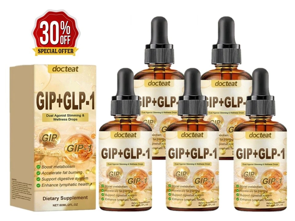 GIP+GLP-1 Dual Agonist Slimming & Wellness Drop- Boost Metabolism Oral Drop-60ml