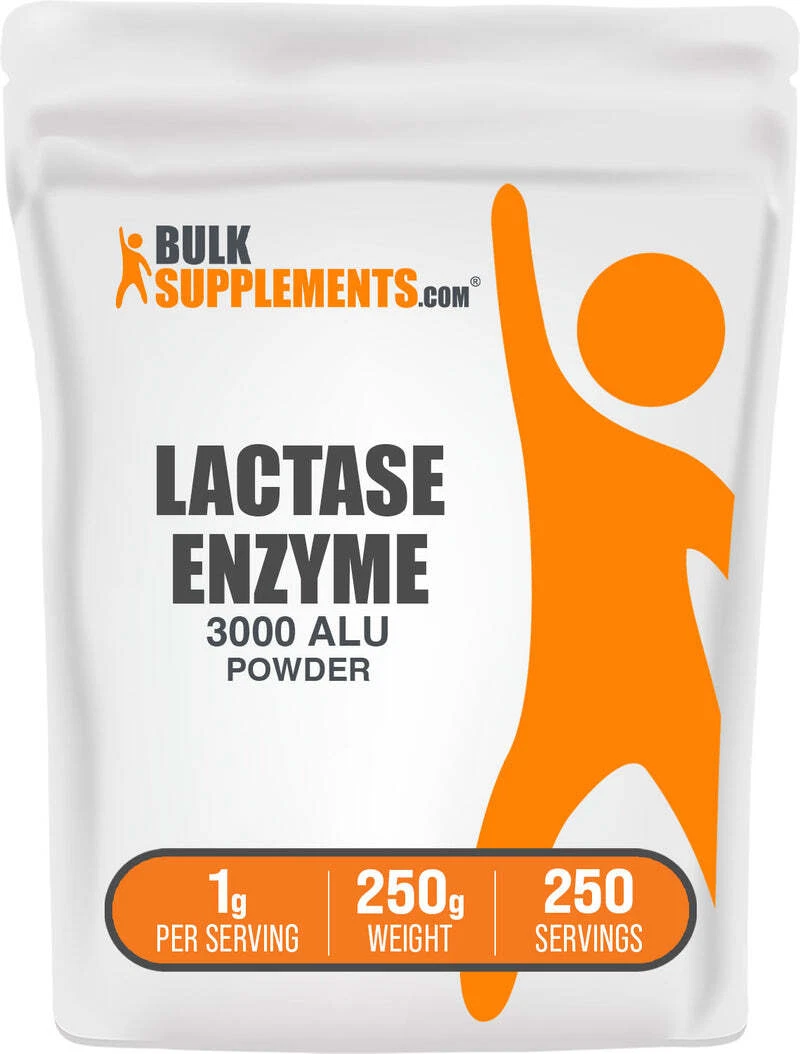 BulkSupplements Lactase Enzyme (3000 ALU) Powder - 1g per Serving