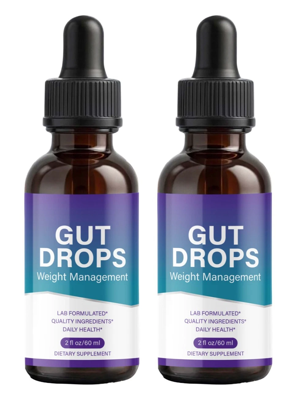 ( 2 Pack ) Gut Drops, Advanced Weight Loss & Gut Health Support Drops