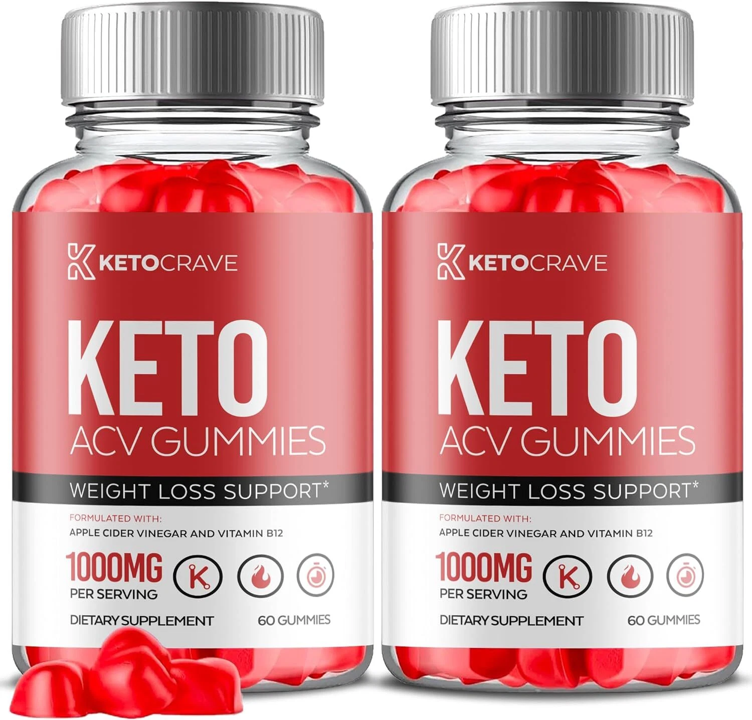 Ketocrave Keto Gummies - Keto Crave ACV Gummys For Weight Loss OFFICIAL - 2 Pack