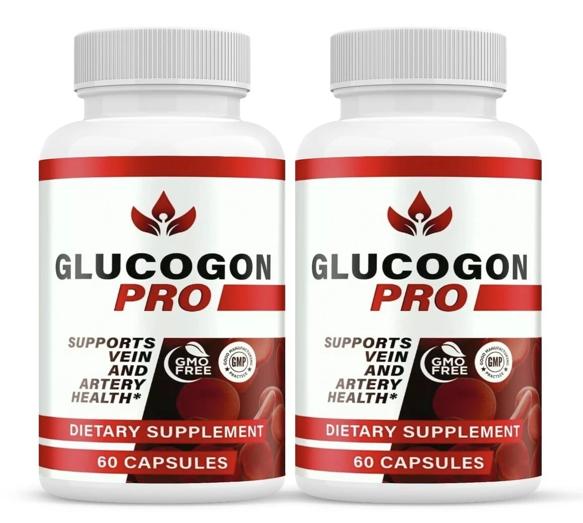 Glucogon Pro Pills to Support Blood Sugar & Pressure for Heart Health ( 2 Pack )