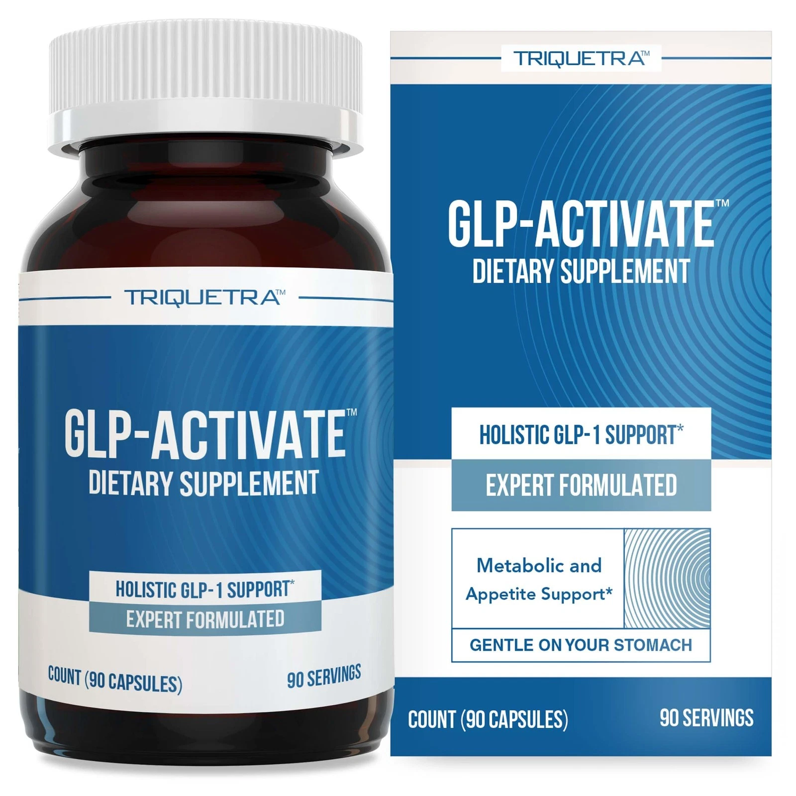 GLP-Activate Metabolism & Hunger Support Capsules - Natural GLP1 Boost - 90 S...