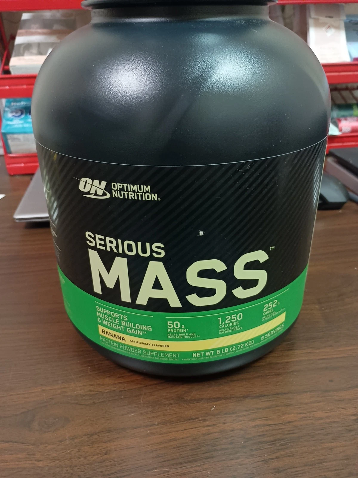 Optimum Nutrition Serious Mass Banana Protein Powder - 96oz