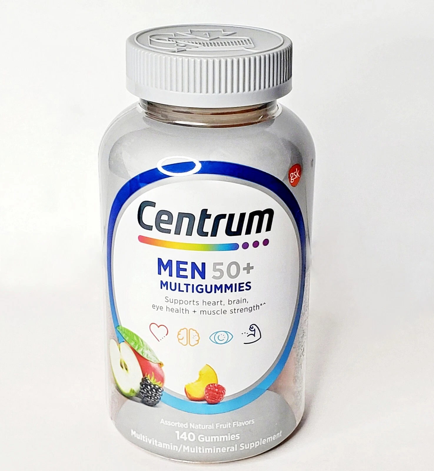 Centrum Multigummies Mens 50 Plus Gummy Vitamins Multivitamin 140 CT