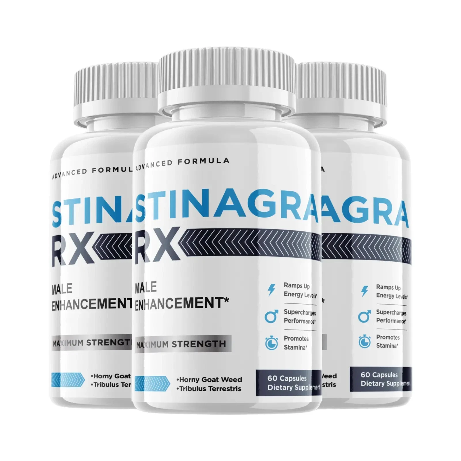 Stinagra RX Male Enhancement Formula Dietary Supplement - (180 Capsules) 3-Pack