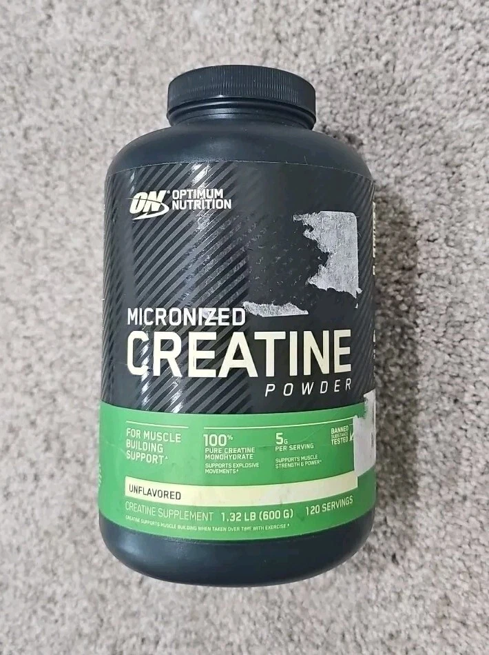 Optimum Nutrition Micronized Creatine Powder 1.32lbs 120 Servings Exp 9/26