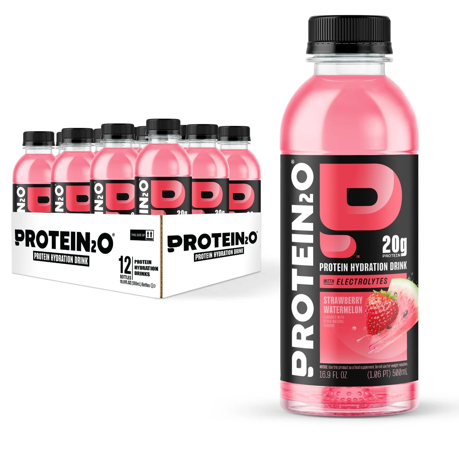 Protein2o Whey Protein Isolate Drink 20g Protein Electrolytes 12 Count