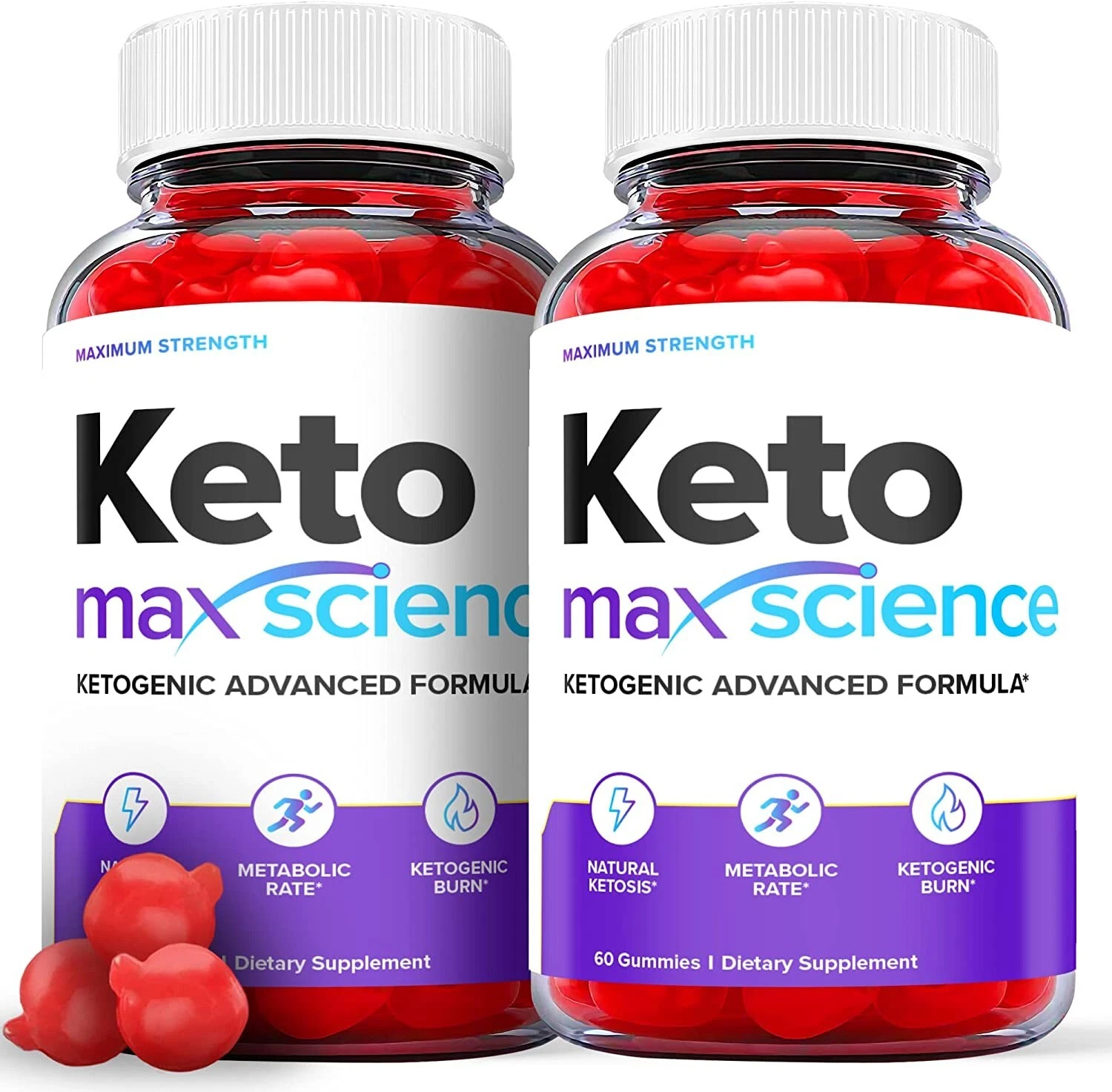 (2 Pack) Keto Max Science Gummies - Keto Max Science ACV Gummies Weight Loss-120
