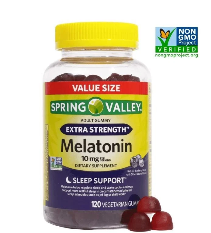 Spring Valley Vegetarian Melatonin Gummies- 10 mg- 120 ct