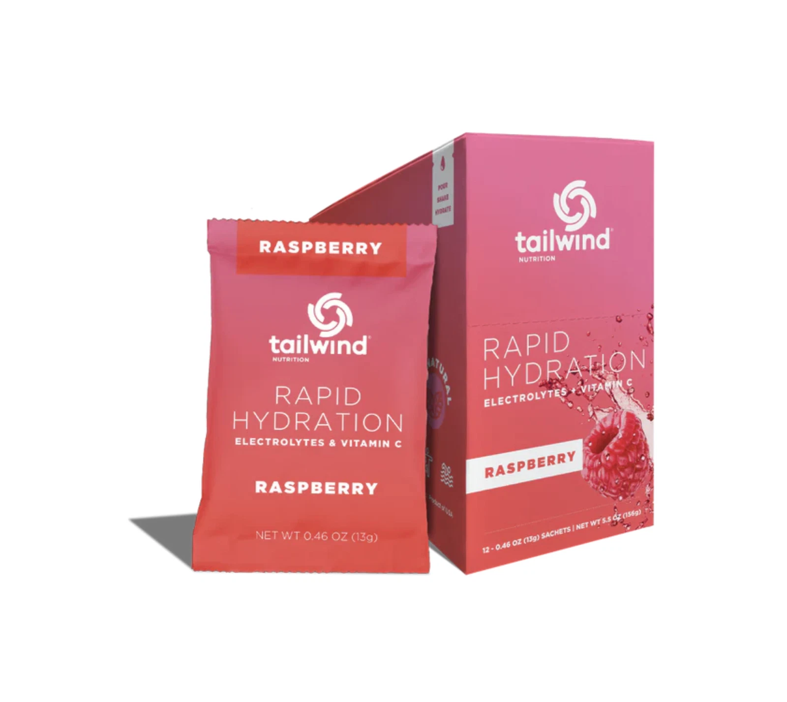 Tailwind Nutrition - Rapid Hydration - Raspberry - 12 Single Pack Servings