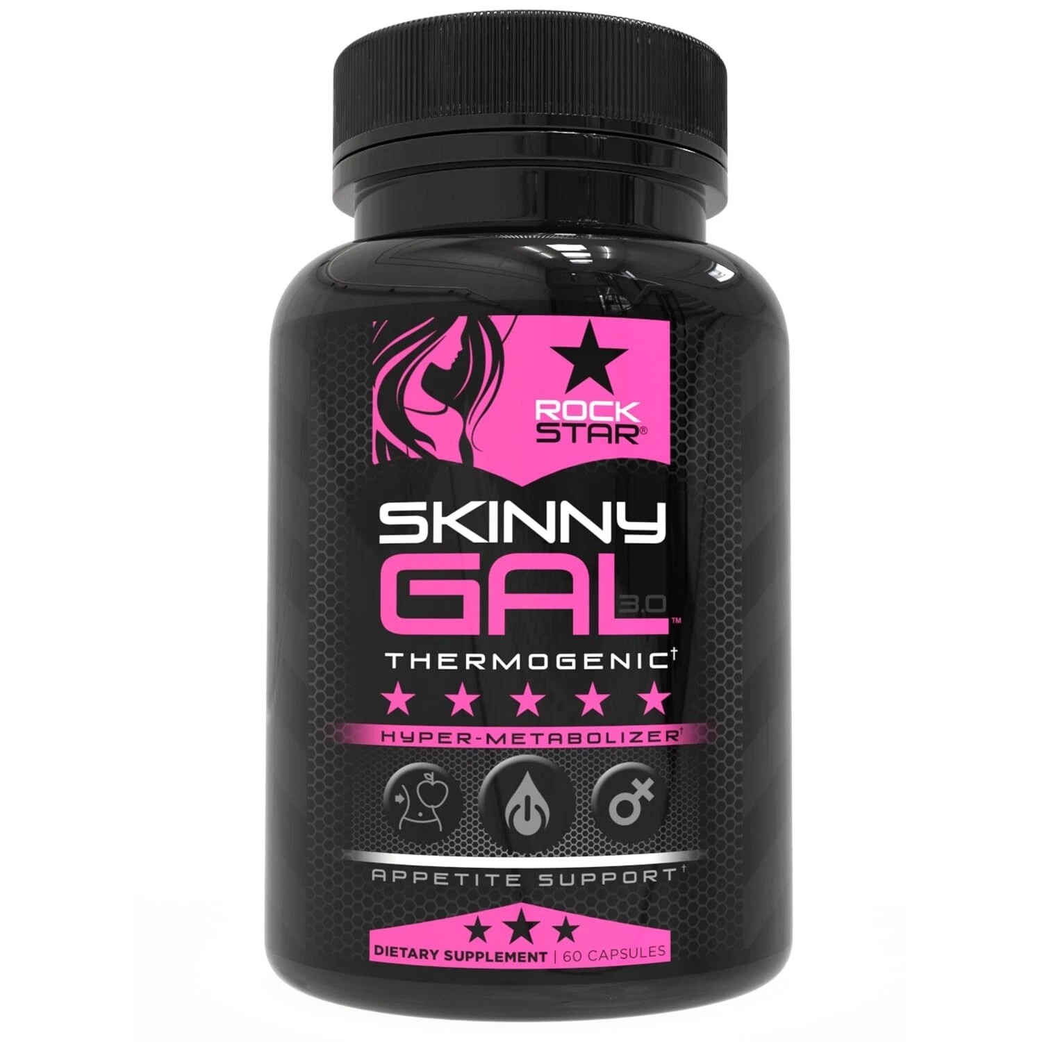 Rockstar Skinny Gal 3.0 Weight Loss Pills for Women - Thermogenic Fat Burner,...