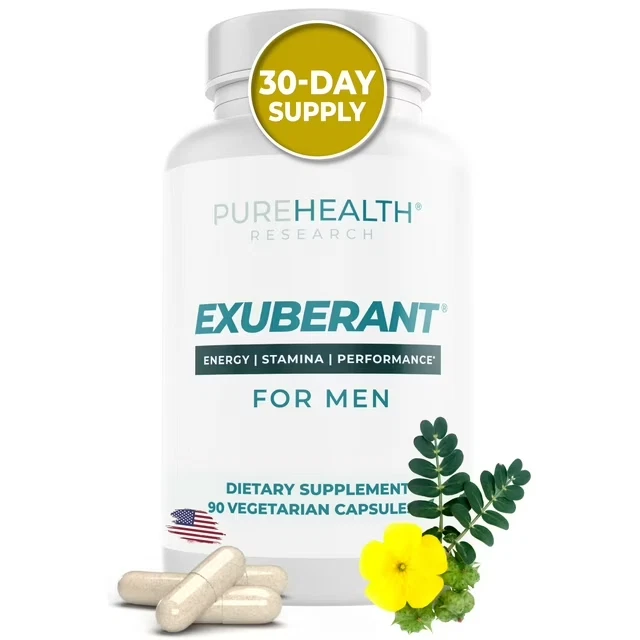 Exuberant Testosterone booster for Men, Support Testo Level, Increase Energy,