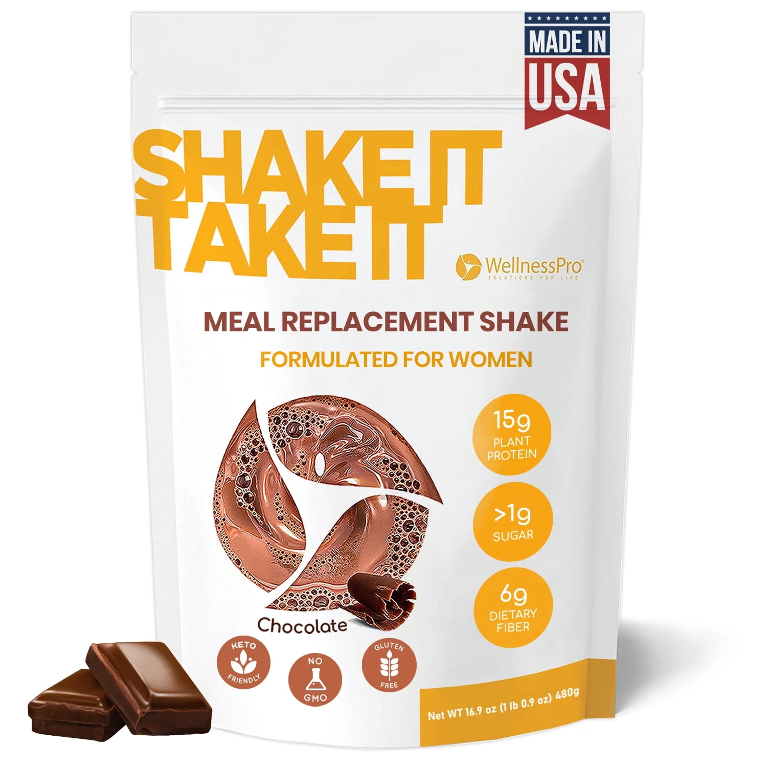Harmonify Meal Replacement Shake for Women Chocolate Flavor 15g Protein Exp 7/26