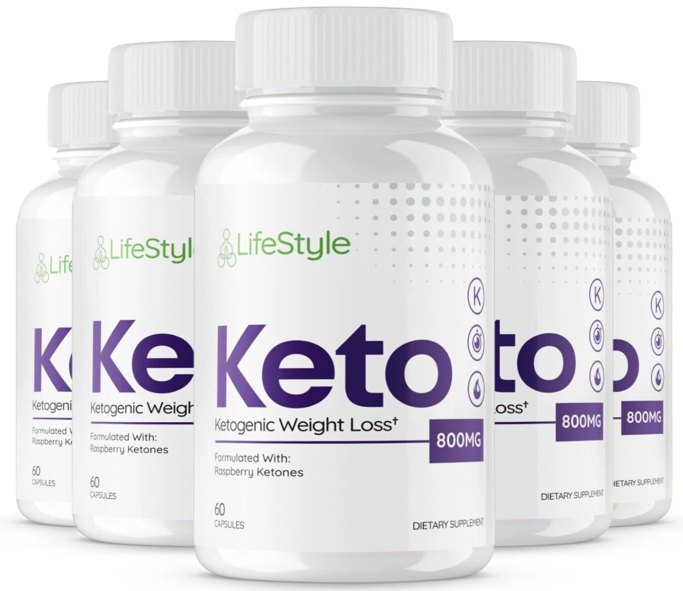 Lifestyle Keto Fat Burner Weight Loss Dietary Supplement (300 Capsules) 5 PACK