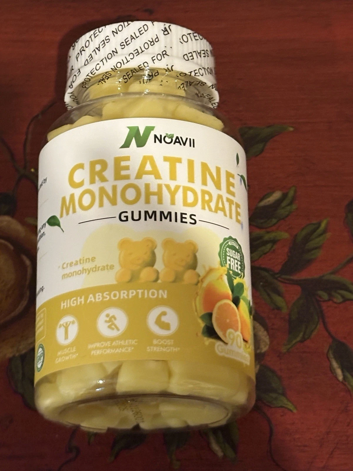 Noavii Creatine Monohydrate Gummies 5000mg 90 Total Gummies FREE SHIPPING!