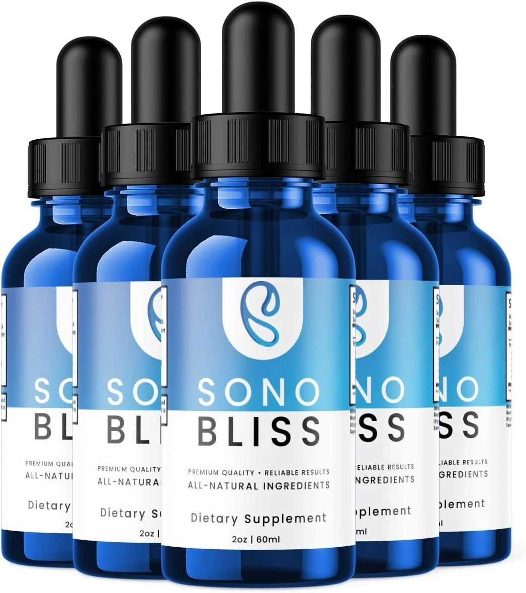 5 Pack - Sono Bliss Drops - Sono Bliss For Tinnitus, Support Healthy Eardrum