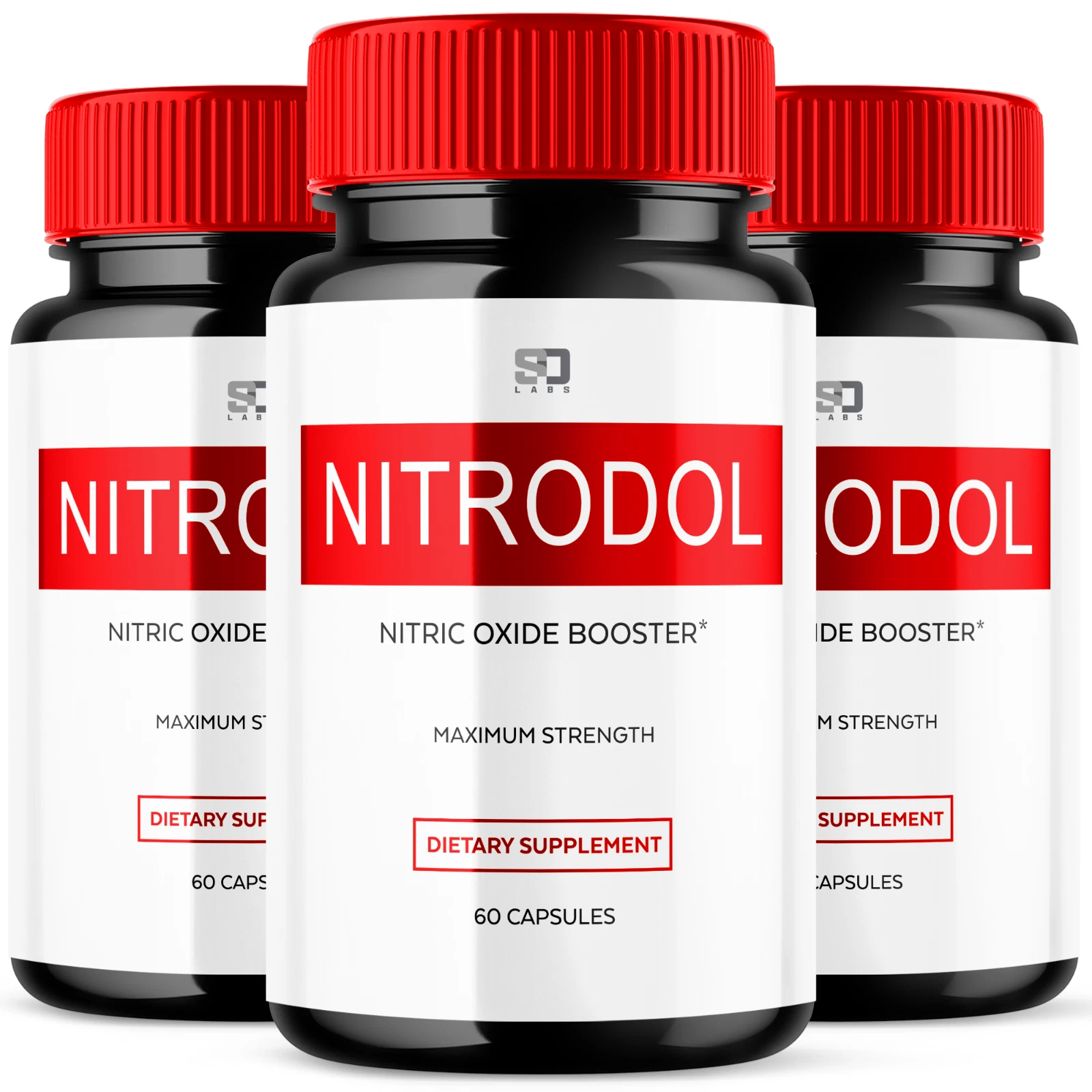 (3 Pack) Nitrodol Male Pills Maximize Energy, Vitality & Stamina 180 Capsules