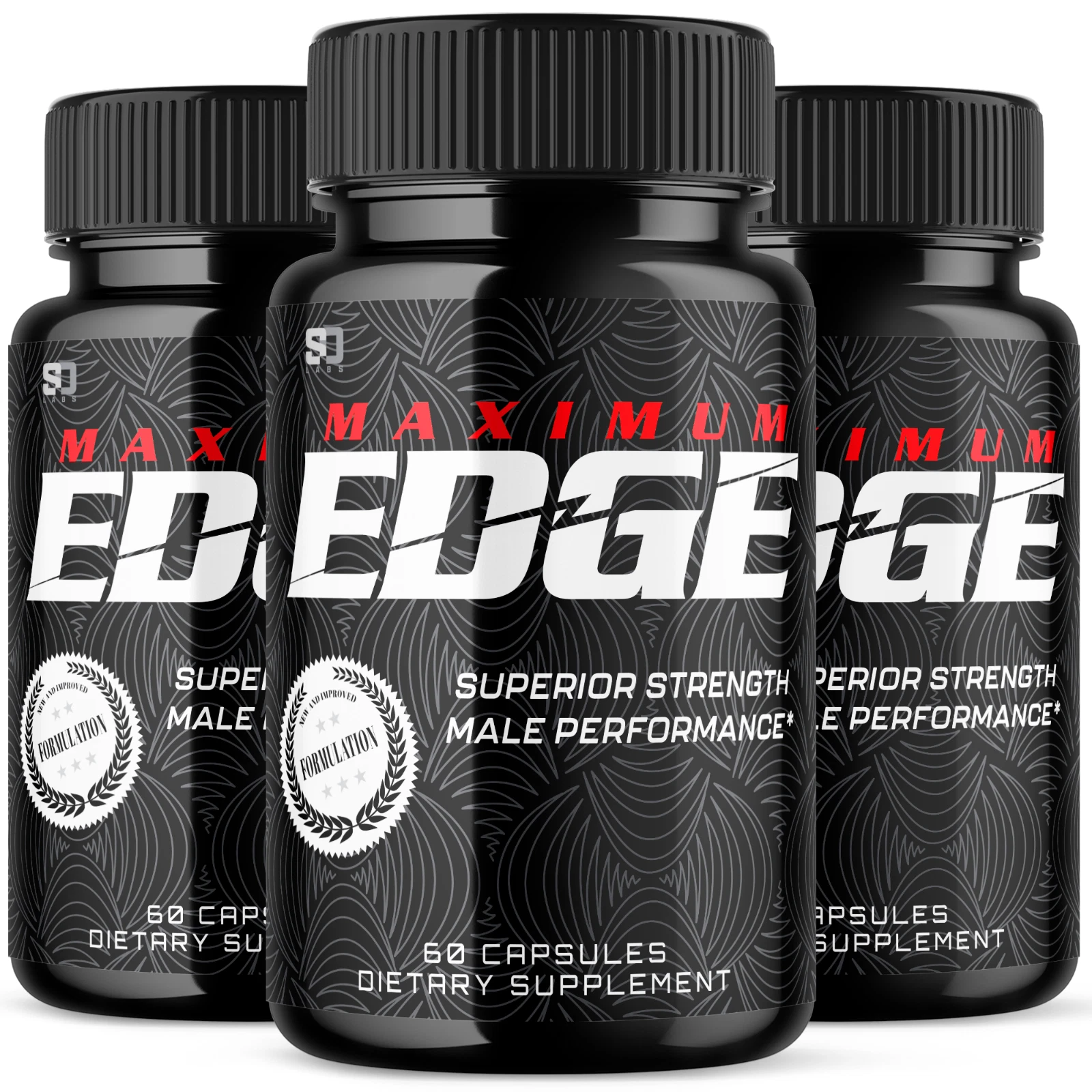 Maximum Edge Male Pills- Overall Wellness and Strength (3 Pack)