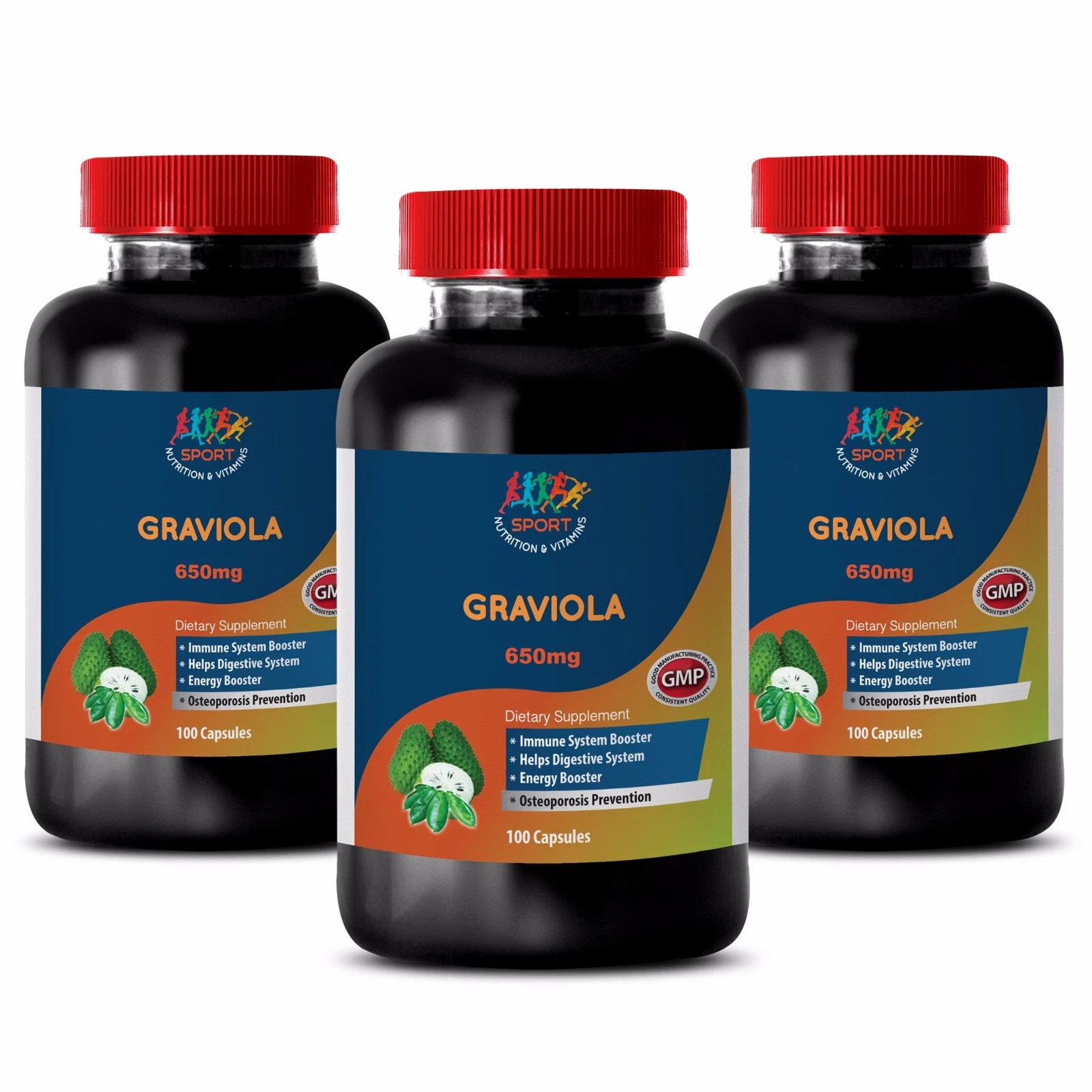 Anti-Inflammatory Supplements - Graviola 650mg - Graviola Soursop 3B