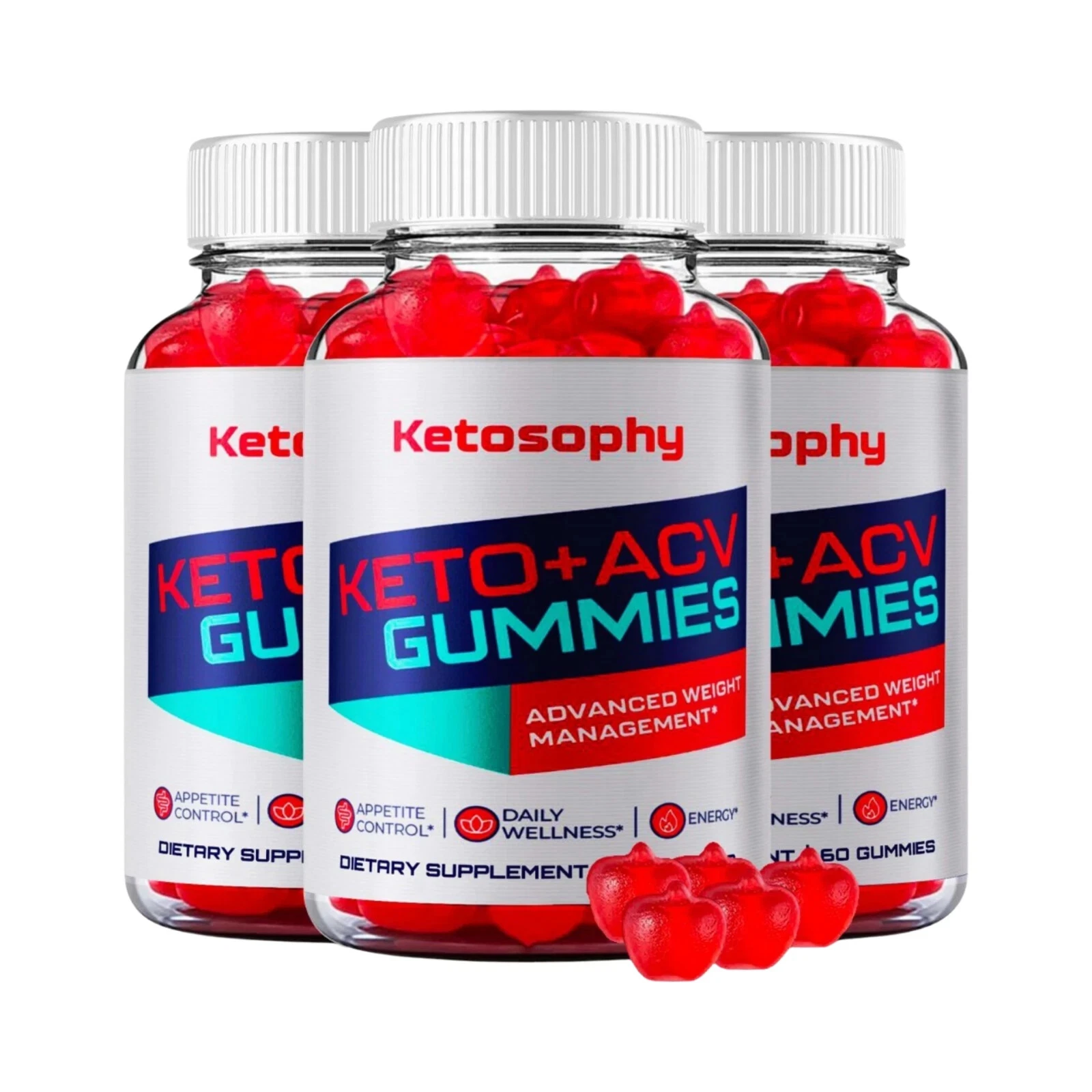 3-Pack Ketosophy Keto ACV Gummies, Ketosophy Gummies Weight Loss -180 Gummies