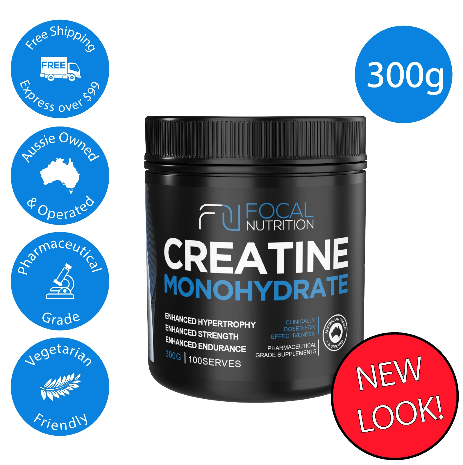 PURE 300G CREATINE MONOHYDRATE HPLC TESTED WORKOUT ENHANCER