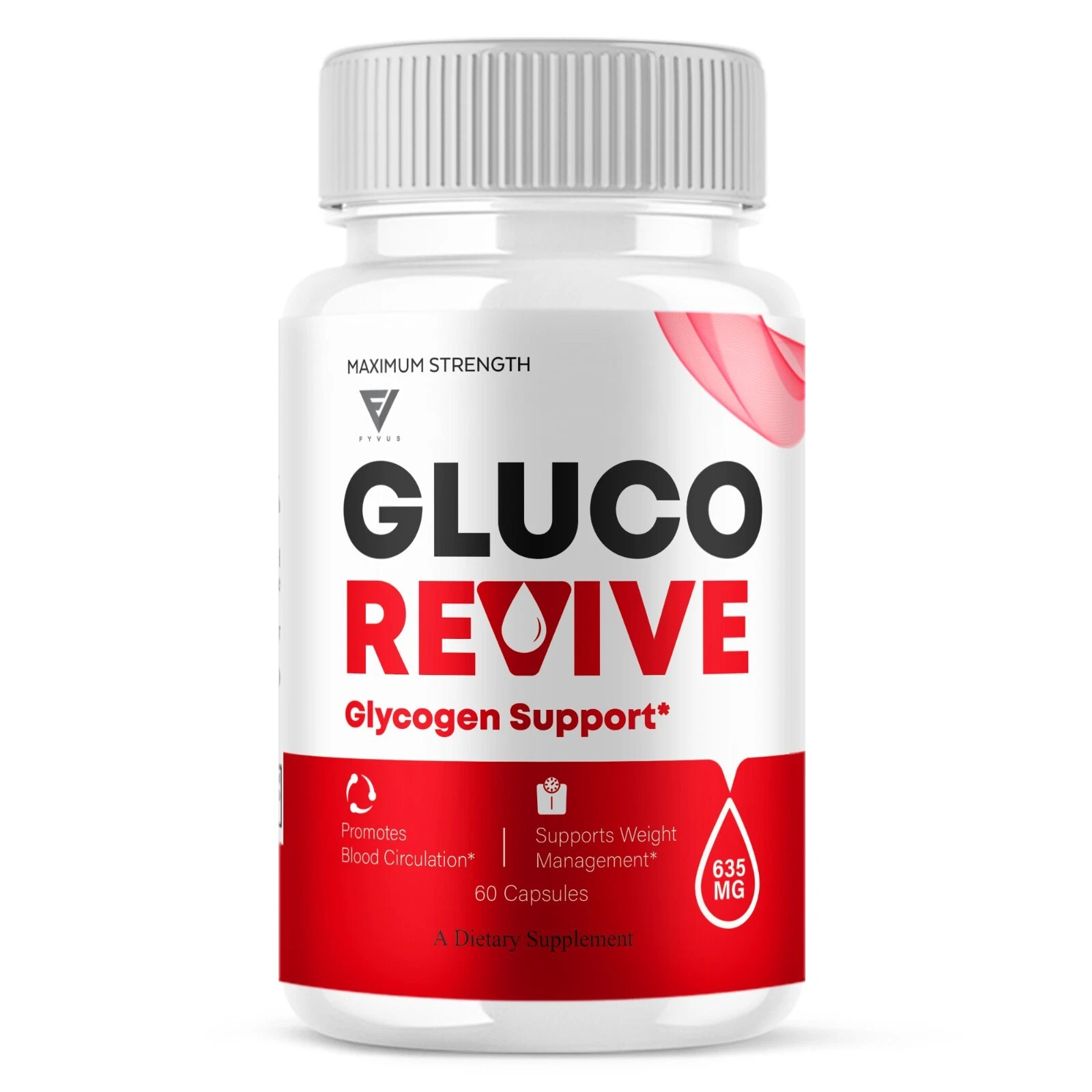 Gluco Revive Blood Support Supplement GlucoRevive Pills (60 Capsules)