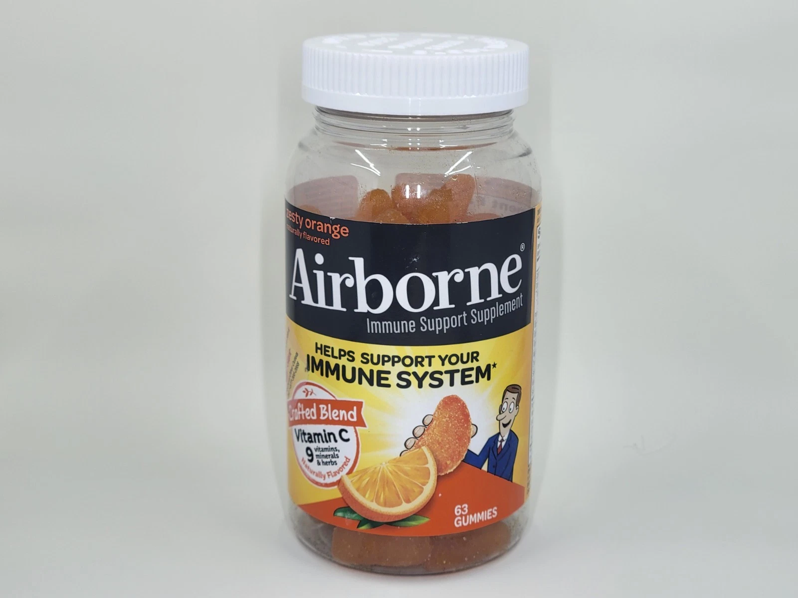 Airborne Immune System 63 Gummies Orange EXP:DECEMBER 2025