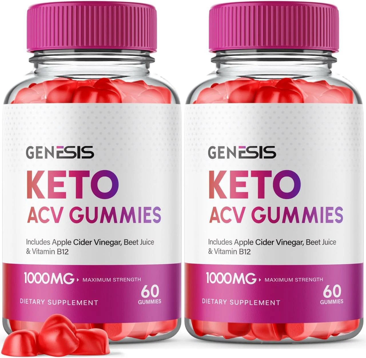 (2 Pack) Genesis Keto ACV Gummies- Genesis Keto Gummies for Weight Loss