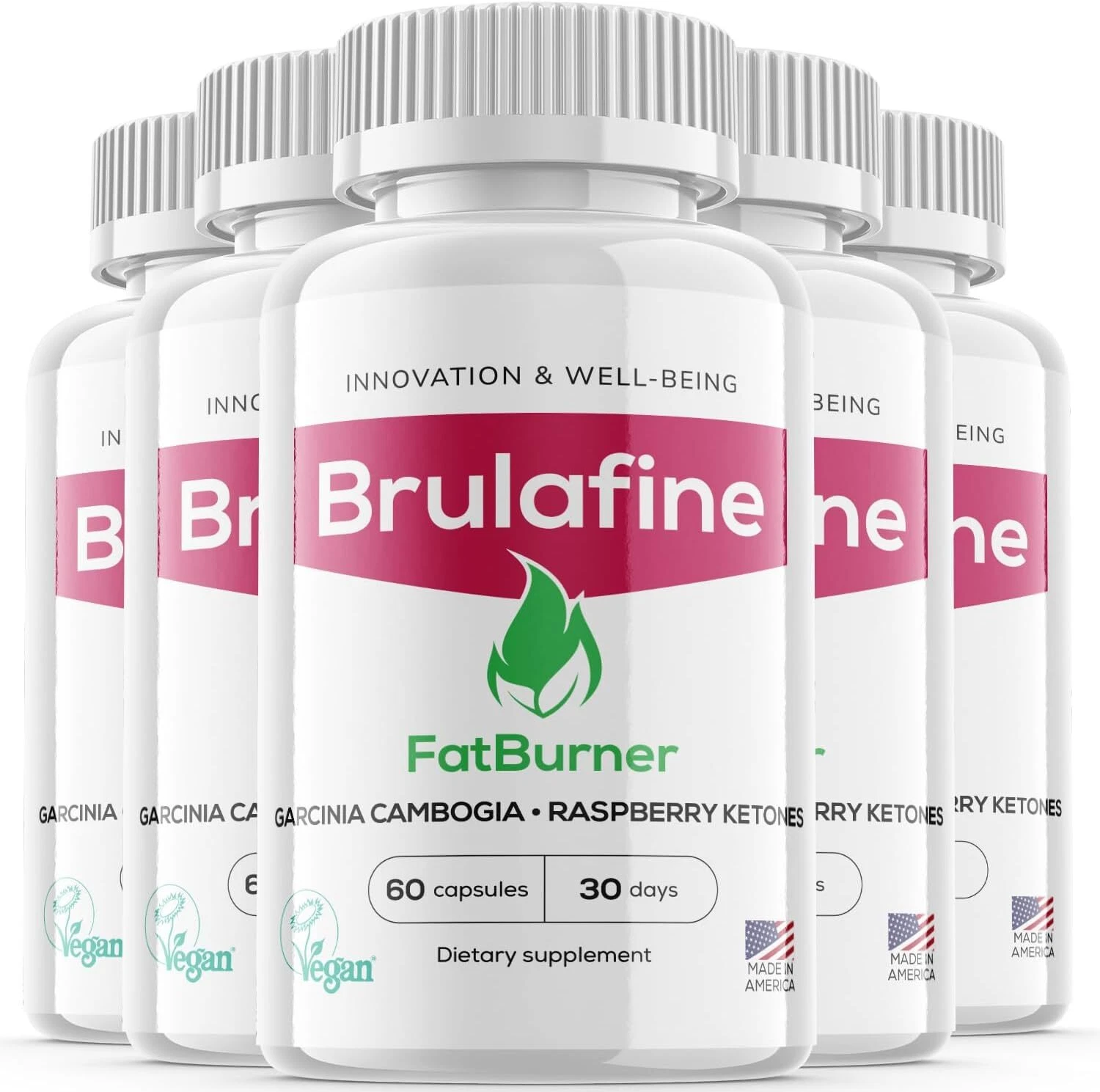 (5 Pack) Brulafine Keto Pills - Brulafine Keto For Weight Loss - 300 Capsules