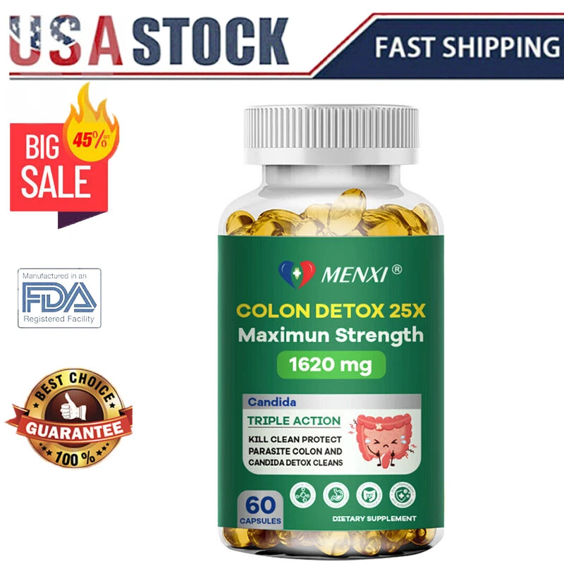 Detox & Cleanse Colon Supplement Gut and Colon Support - Senna Leaf, Probiotics