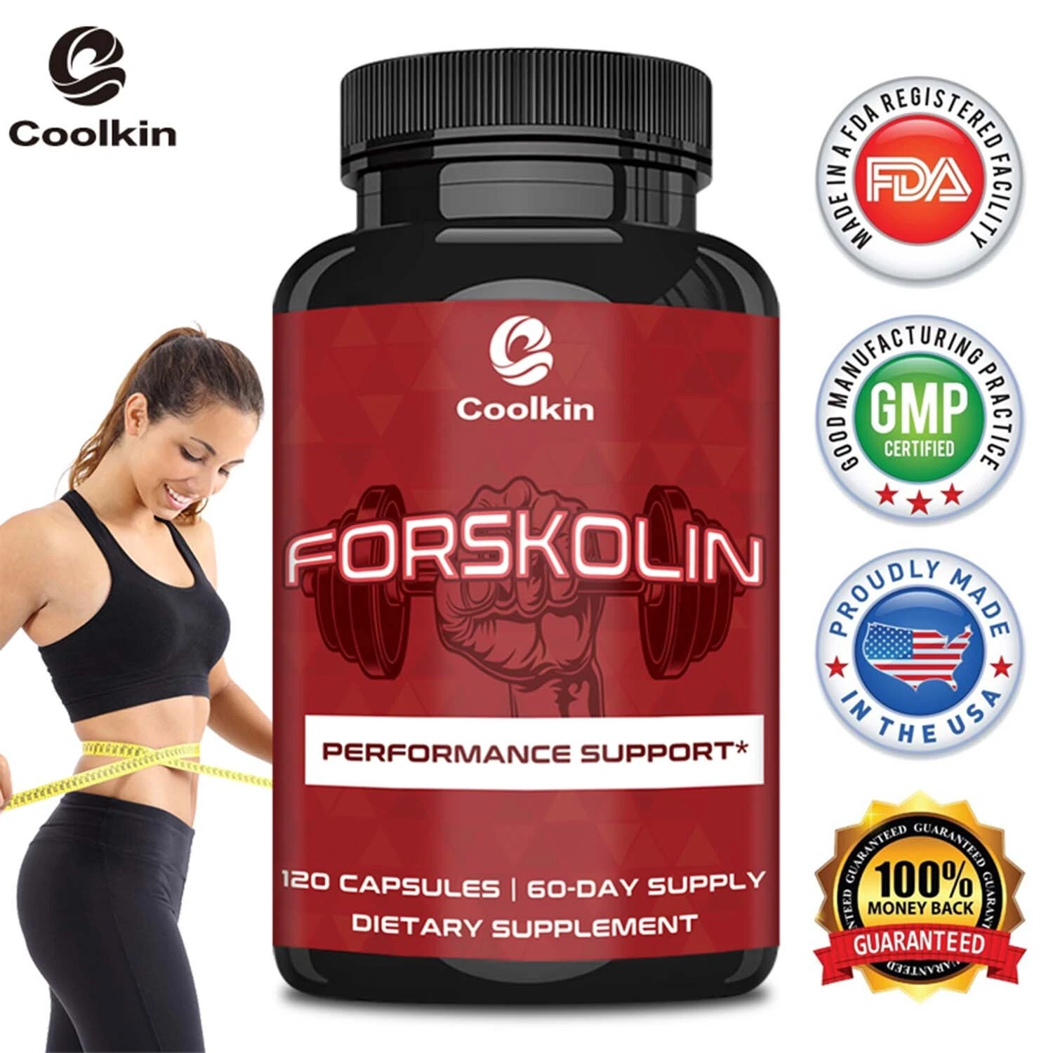 Forskolin 500mg - Fat Burning, Weight Loss, Hunger Suppressant Supplement, Slim