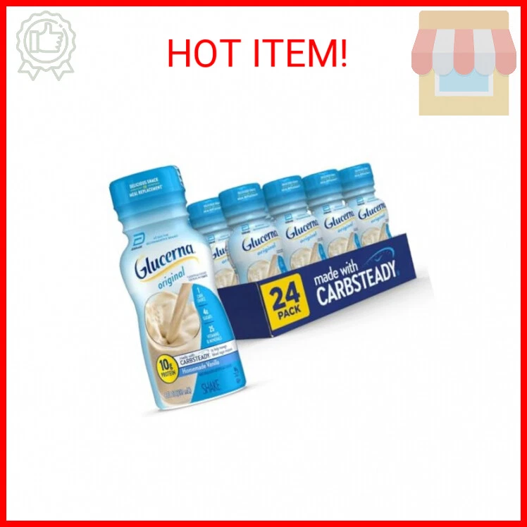 Glucerna Nutritional Shake, Diabetic Drink to Support Blood Sugar Management, 10