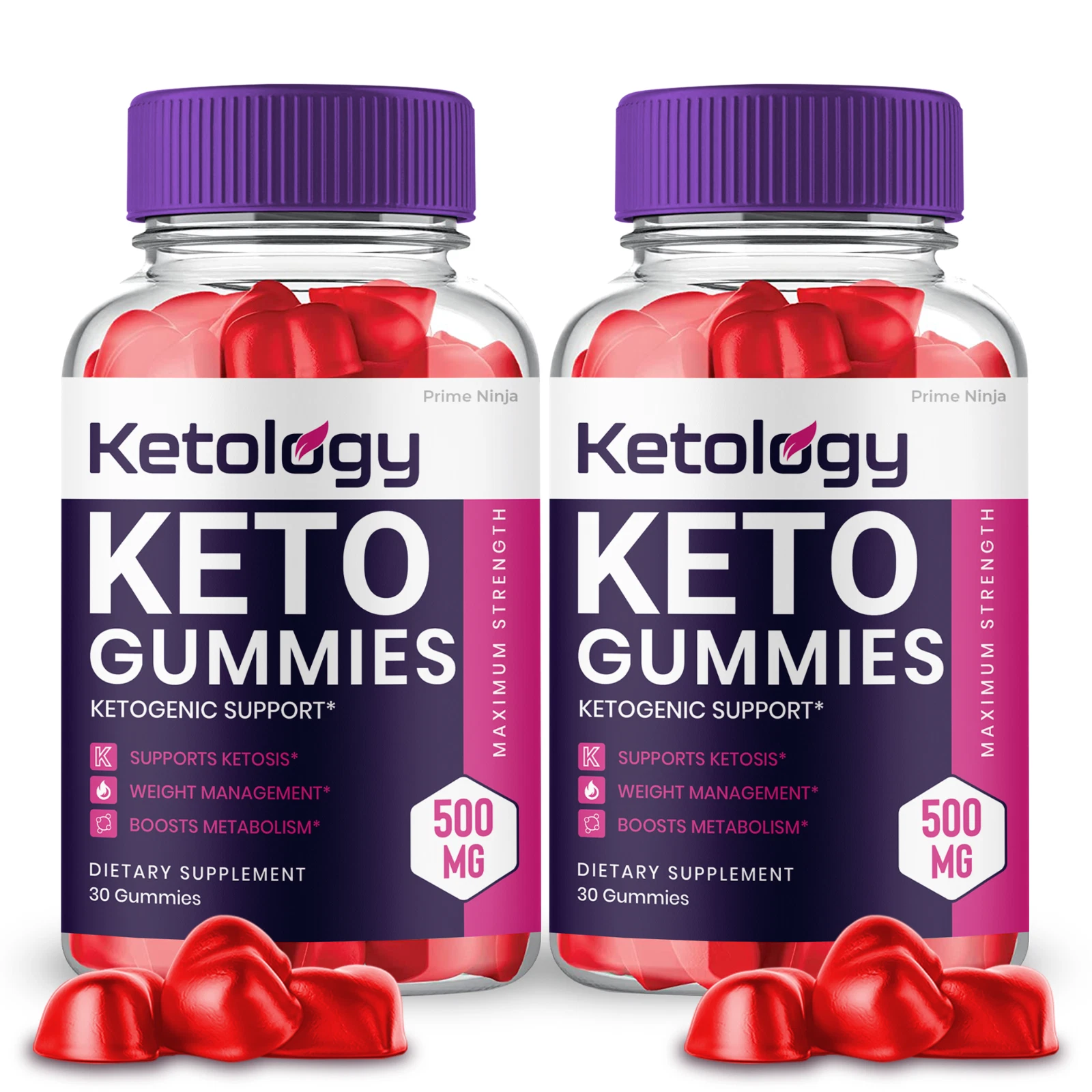 (2 pack) Ketology Keto Gummies, Ketogenic Support, Advanced Formula
