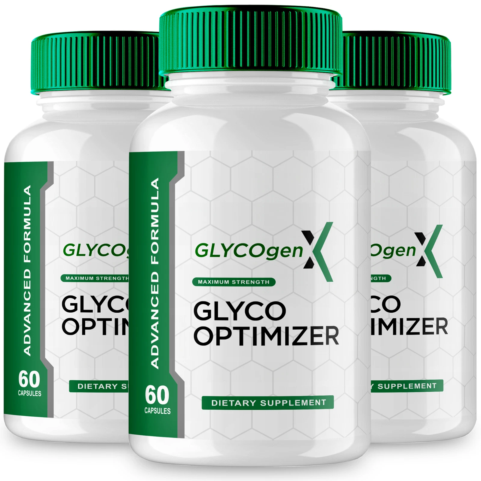 (3 Pack) Glyco Optimizer GlycogenX Pills Blood Formula Supplement (180 Capsules)