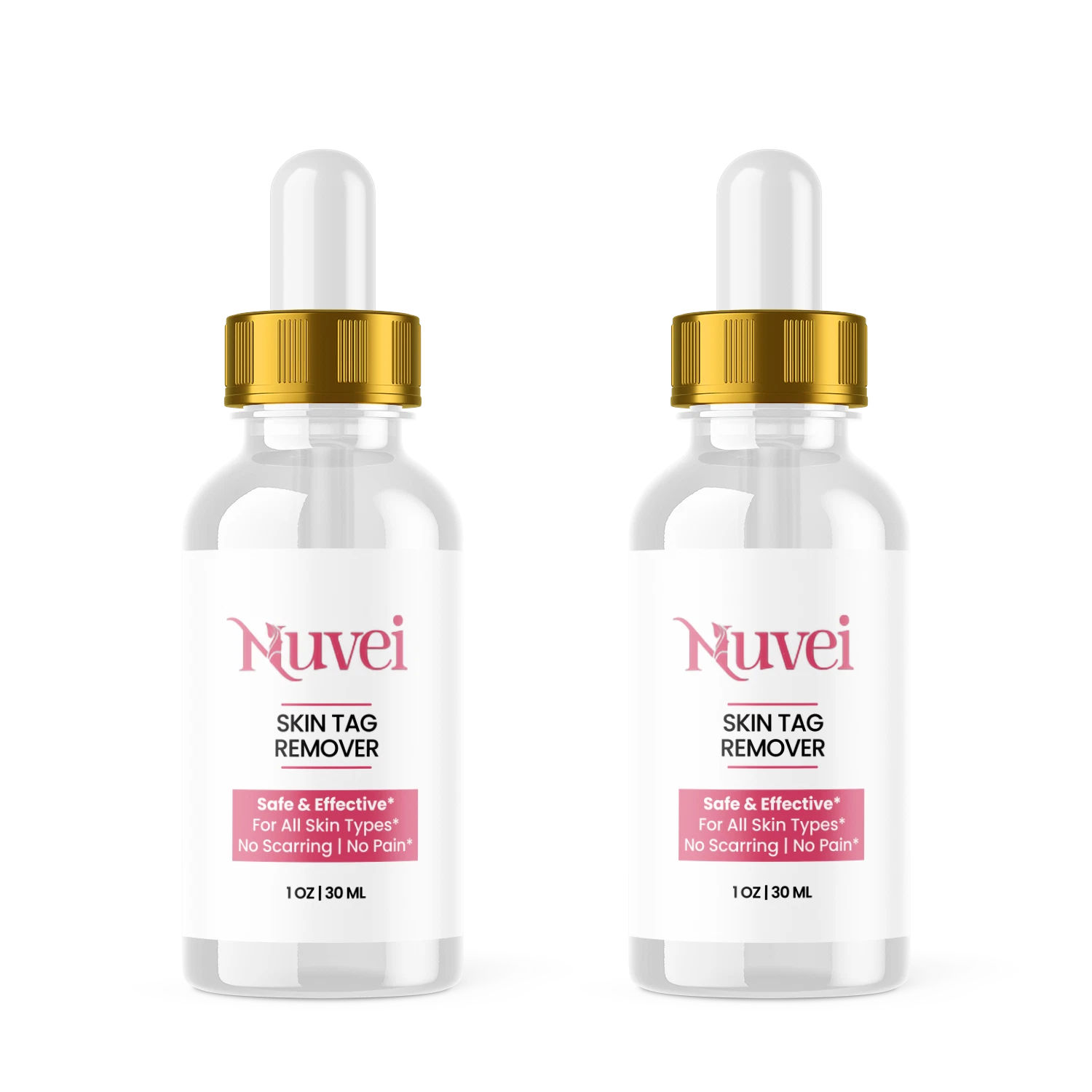 Nuvei Skin Drops - Safe for All Skin Types (2 Pack)