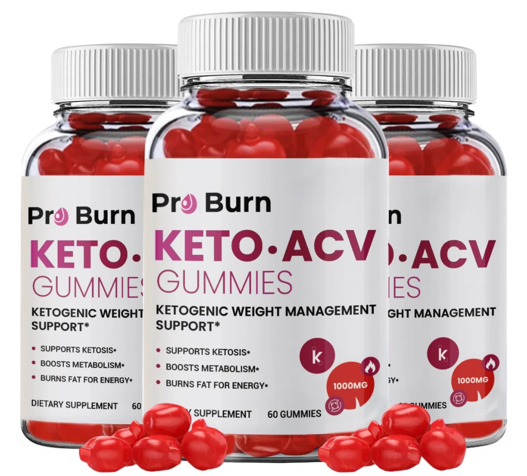 (3 BOTTLES) OFFICIAL* PRO BURN KETO ACV Gummies Weight Loss Supplement