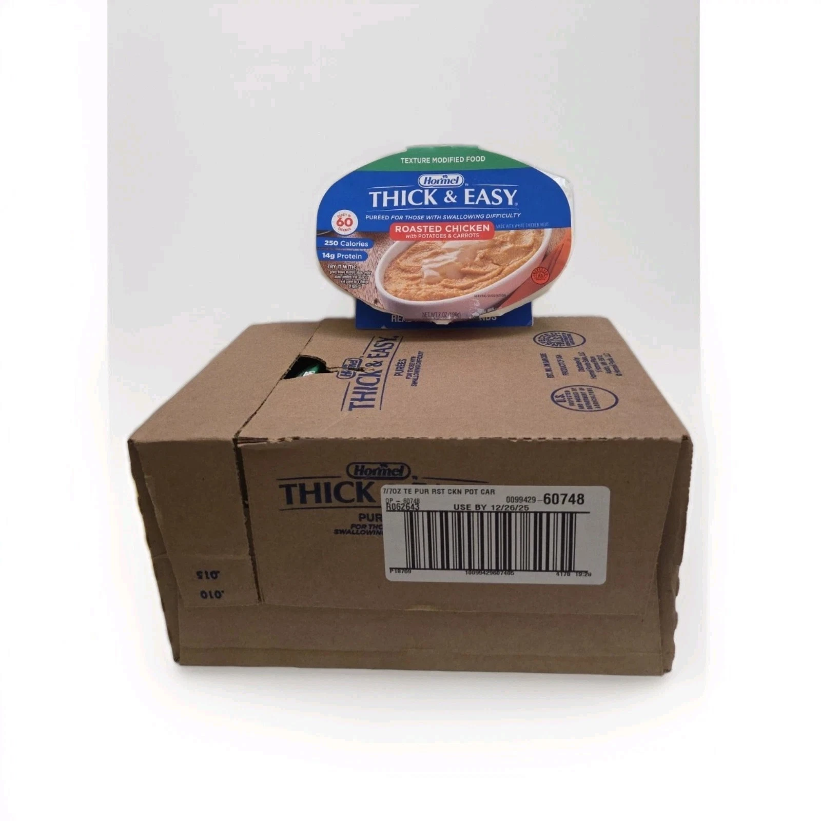 Thick & Easy 60748 Purees Microwave Meal Roasted Chicken Dinner 7.oz (7 Count)