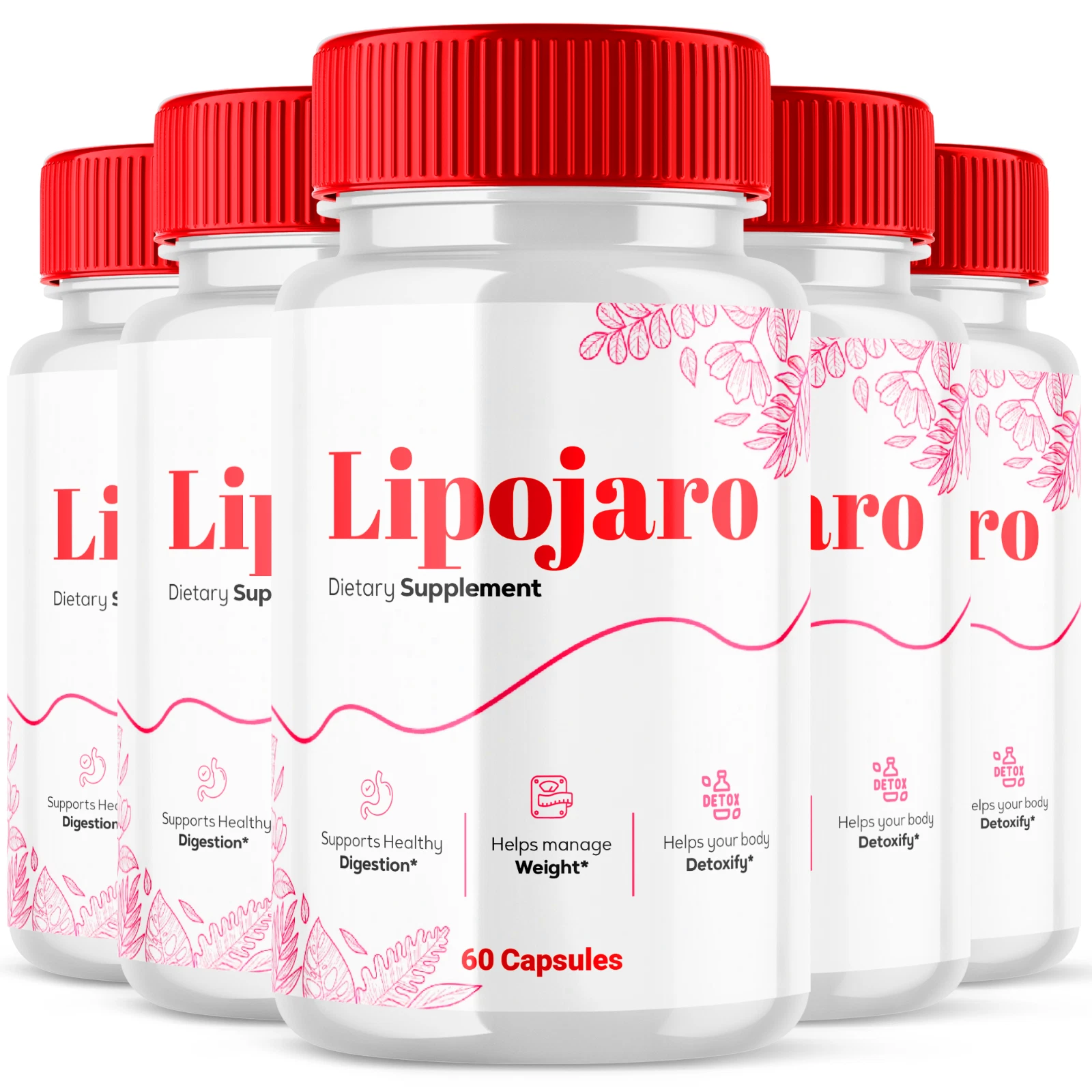 Lipojaro Advanced Formula Supplement to Support Digestion & Fitness 300 Capsules