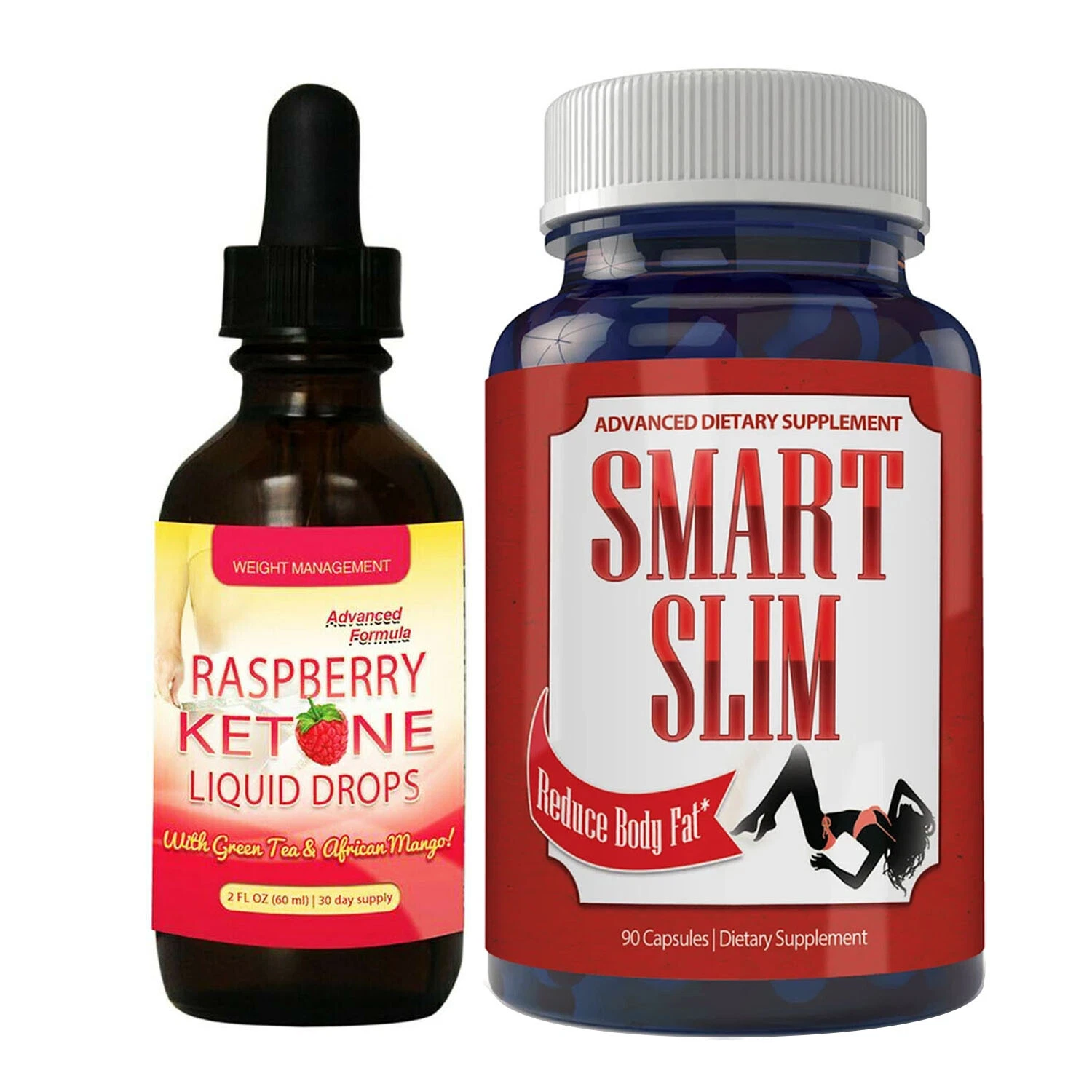 Raspberry Ketone Liquid Drops Smart Slim Ultimate Weight Loss Caps Free Shipping