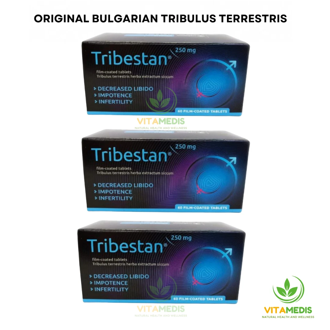 3X ORIGINAL Tribestan Sopharma 250 mg x 60 tabs, dietary suppl + FREE SHIPPING