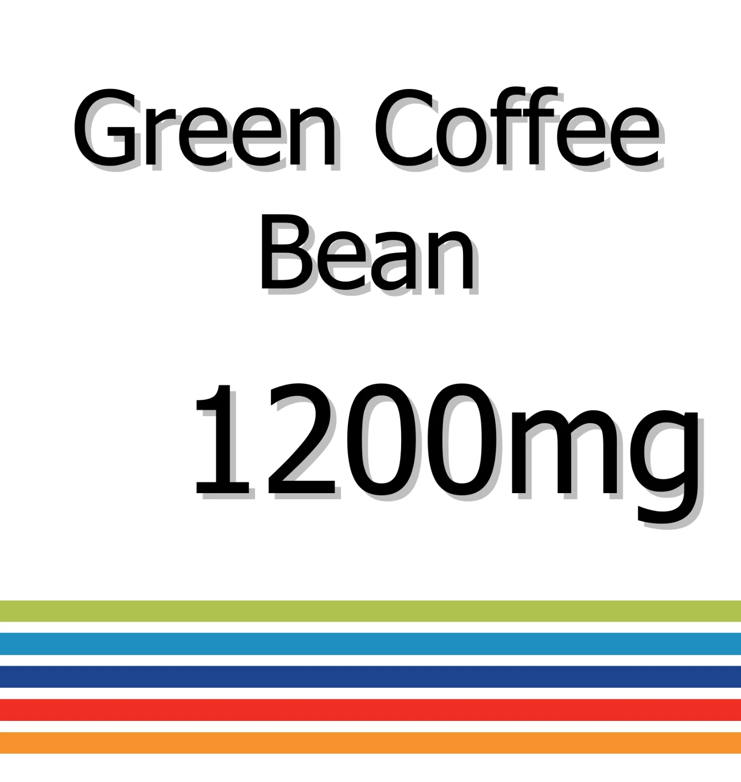 Green Coffee Bean 1200mg x 30 Tablets - Improved Metabolism