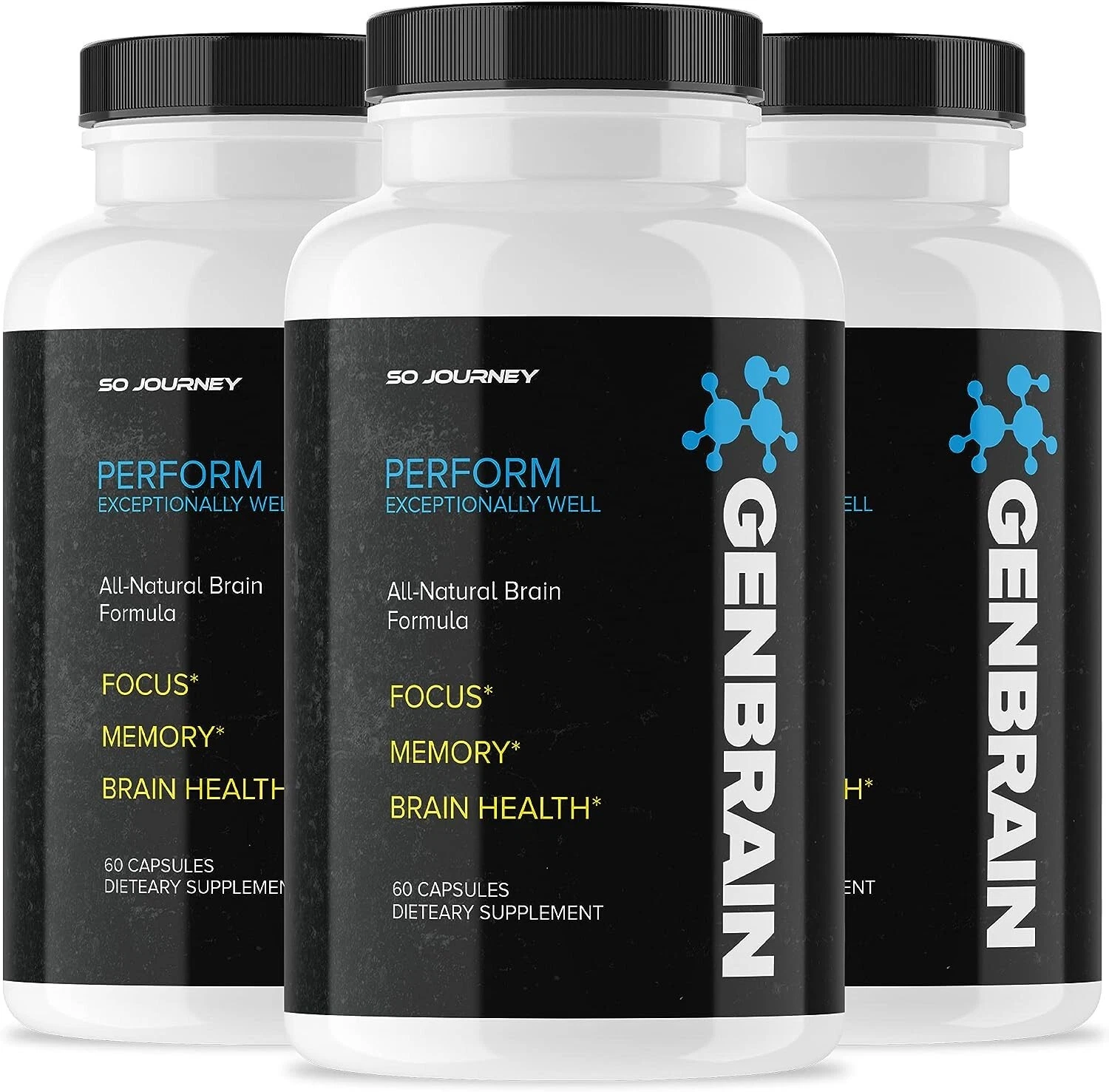 Genbrain Advanced Brain Formula, Memory & Focus Advanced Formula (180 Capsules)