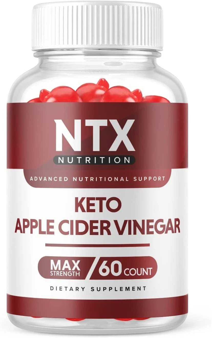 1 Pack - NTX Keto ACV Gummies, Vegan, Weight Loss Supplement - 60 Gummies