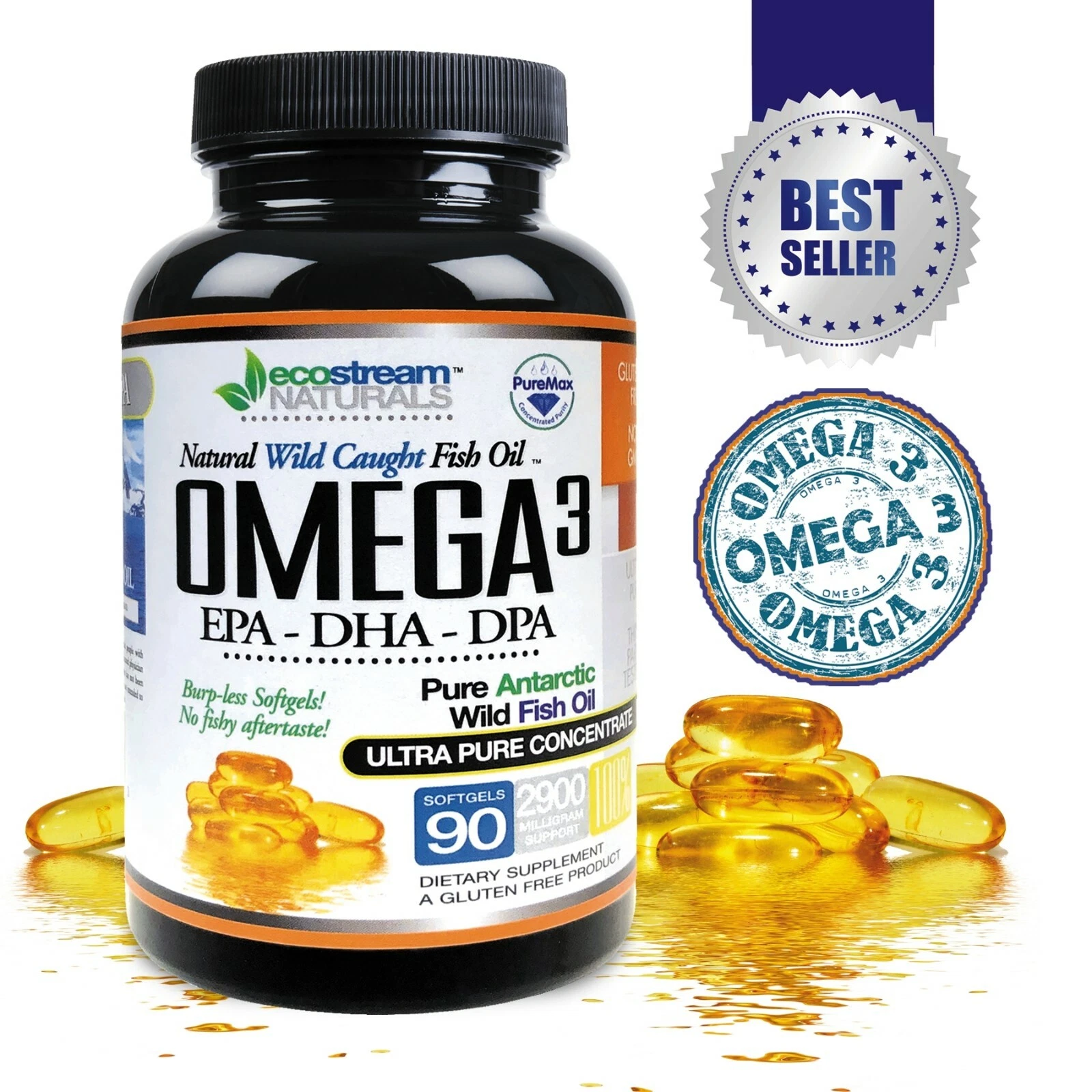 Omega3 Natural Wild Fish Oil EPA-DHA-DPA Soft-Gels