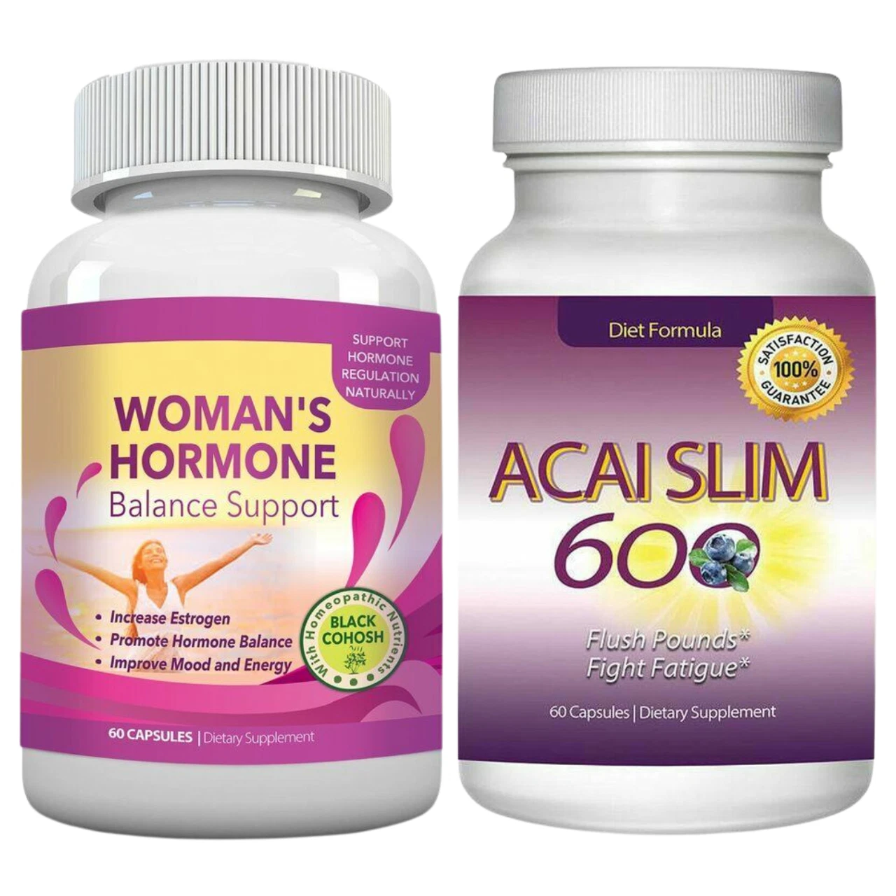 Womens Hormone Balance Increase Estrogen Supplement Acai Berry Weight Loss Pills