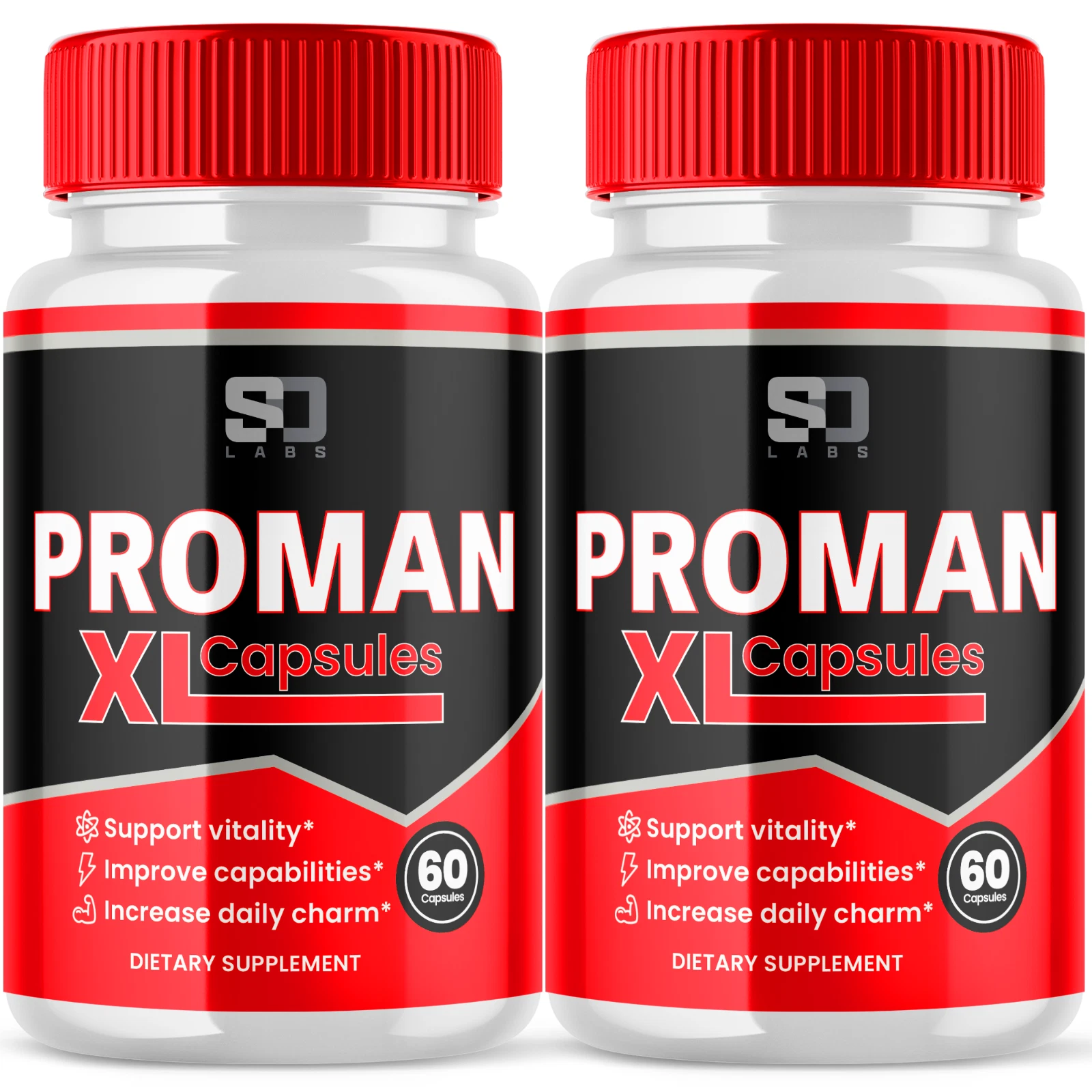 (2 Pack) ProMan XL Male Pills, Maximize Energy, Vitality & Stamina 120 Capsules