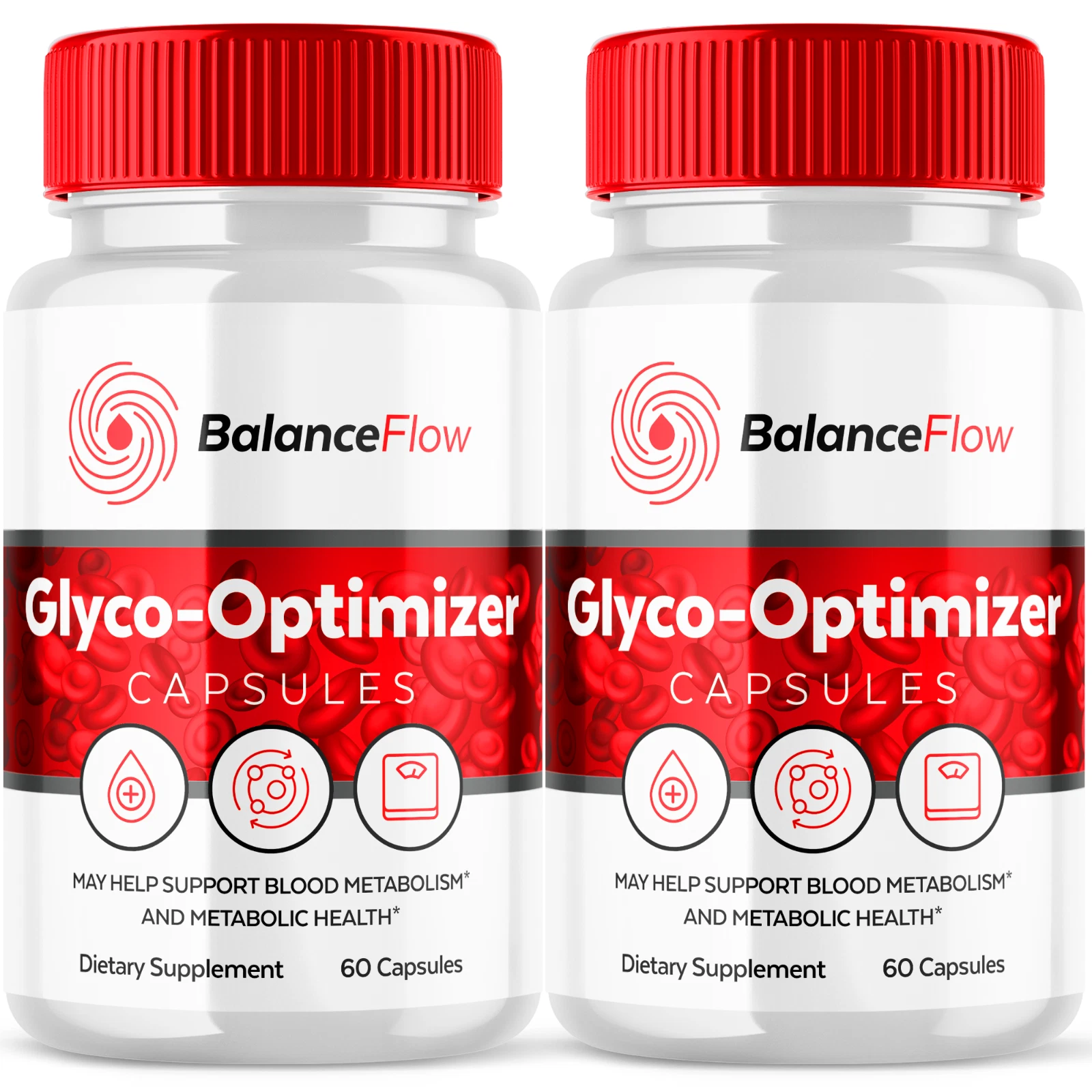 (2 Pack) Balance Flow Glyco Optimizer BalanceFlow Supplement 120 Capsules