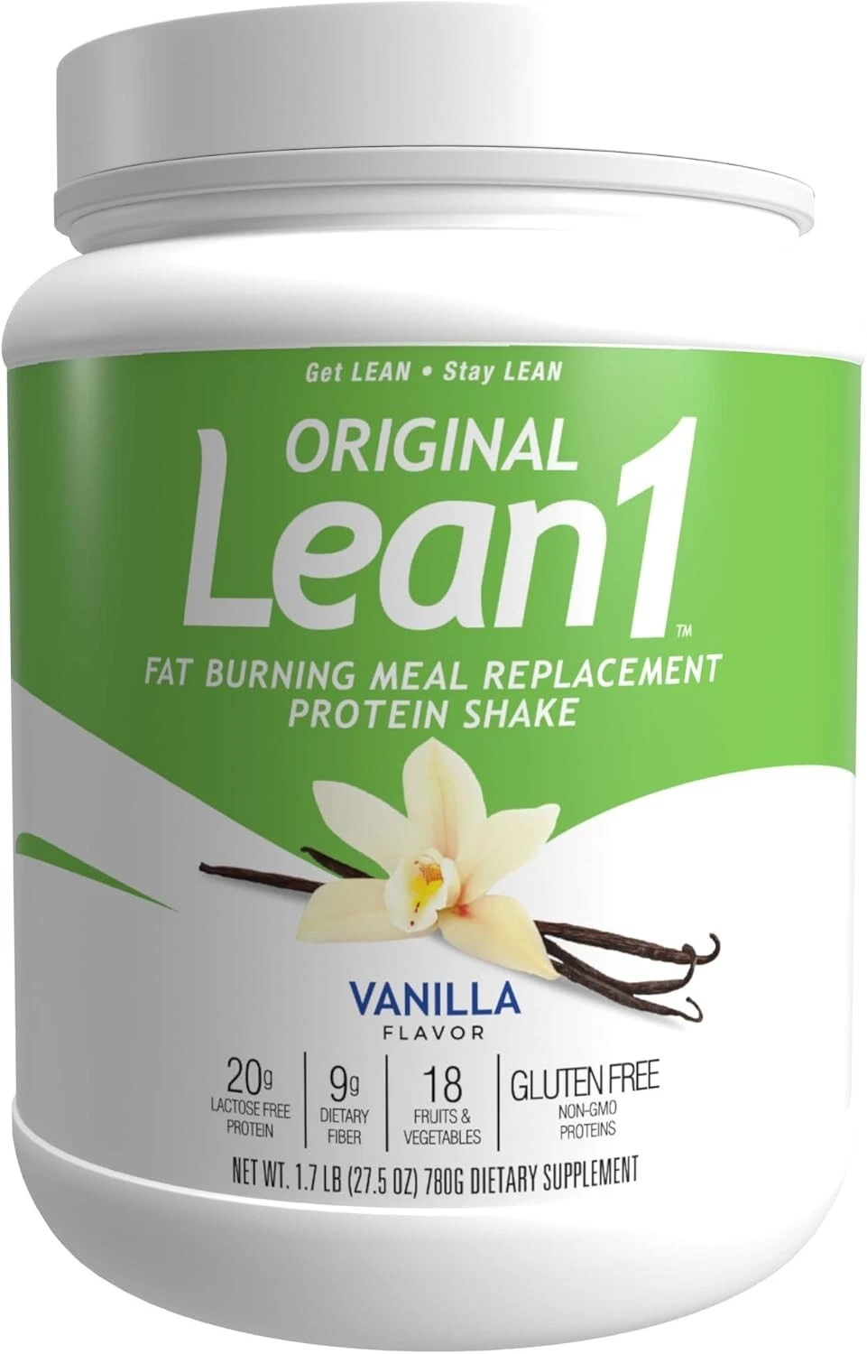 Original Lean1, Meal Replacement Shake, Vanilla Flavor -15 servings